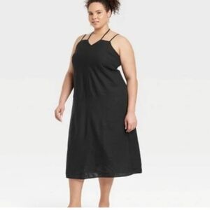 NWT Universal Thread Black Midi Dress Size XXL
